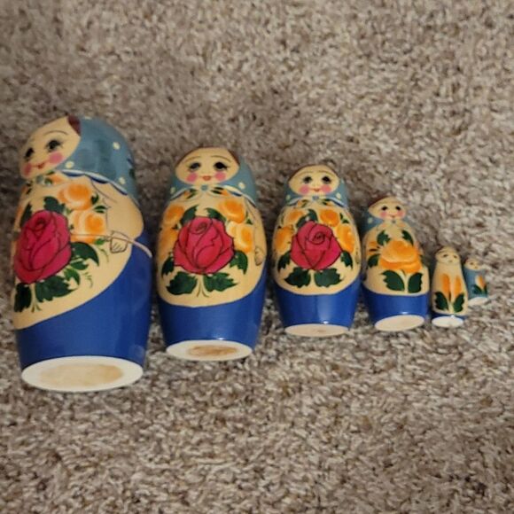 Huge Seminova matroyskas Unique Russian Nesting Dolls Babooshka Doll Set of 8 - Picture 8 of 8